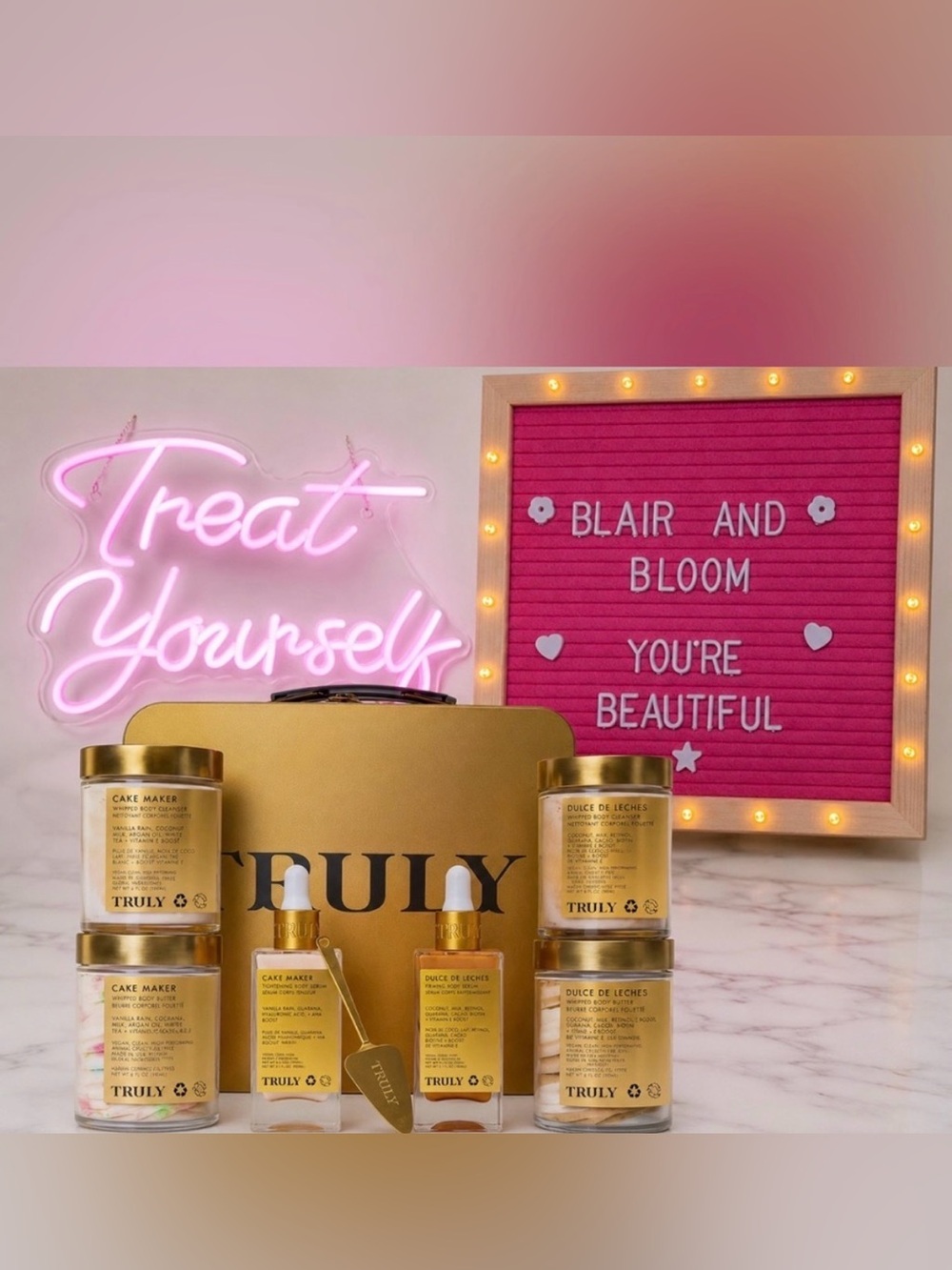 Truly Beauty Cake Maker & Dulce De Leches Body Tightening & Firming Mini's Set